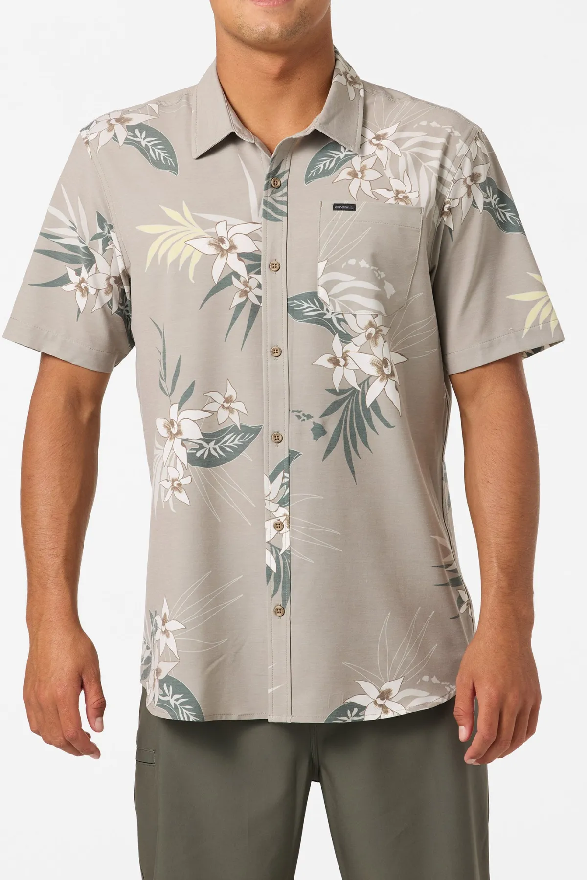 New Arrivals|Trvlr Series^O'Neill TRVLR Upf Traverse Hawaii Shirt - | khaki
