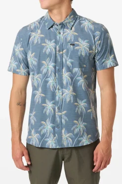 Trvlr Series|Shirts & Flannels^O'Neill TRVLR Upf Traverse Slub Standard Standard Fit Shirt - | dark slate