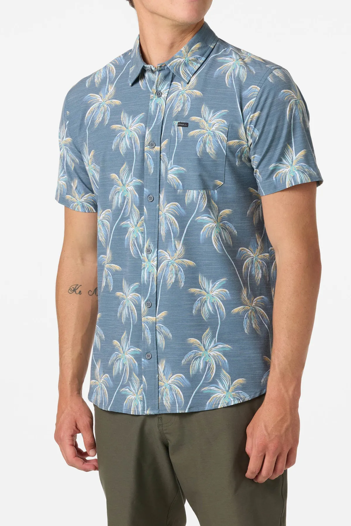 Trvlr Series|Shirts & Flannels^O'Neill TRVLR Upf Traverse Slub Standard Standard Fit Shirt - | dark slate