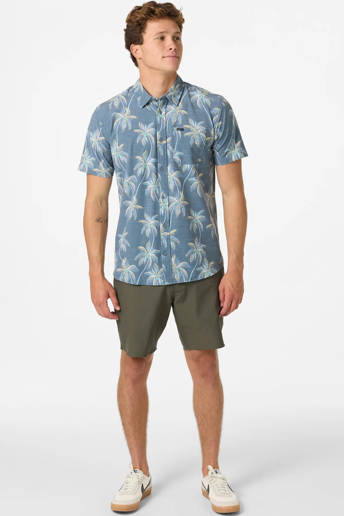 Trvlr Series|Shirts & Flannels^O'Neill TRVLR Upf Traverse Slub Standard Standard Fit Shirt - | dark slate