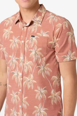 Trvlr Series|Shirts & Flannels^O'Neill TRVLR Upf Traverse Slub Standard Standard Fit Shirt - | baked clay