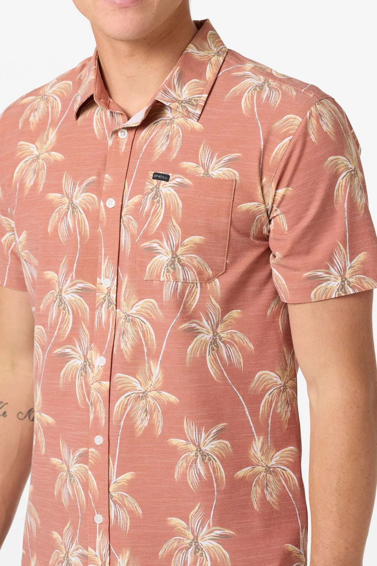 Trvlr Series|Shirts & Flannels^O'Neill TRVLR Upf Traverse Slub Standard Standard Fit Shirt - | baked clay