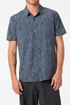 Trvlr Series|Shirts & Flannels^O'Neill TRVLR Upf Traverse Standard Woven Shirt Standard Fit Shirt - | dark shadow