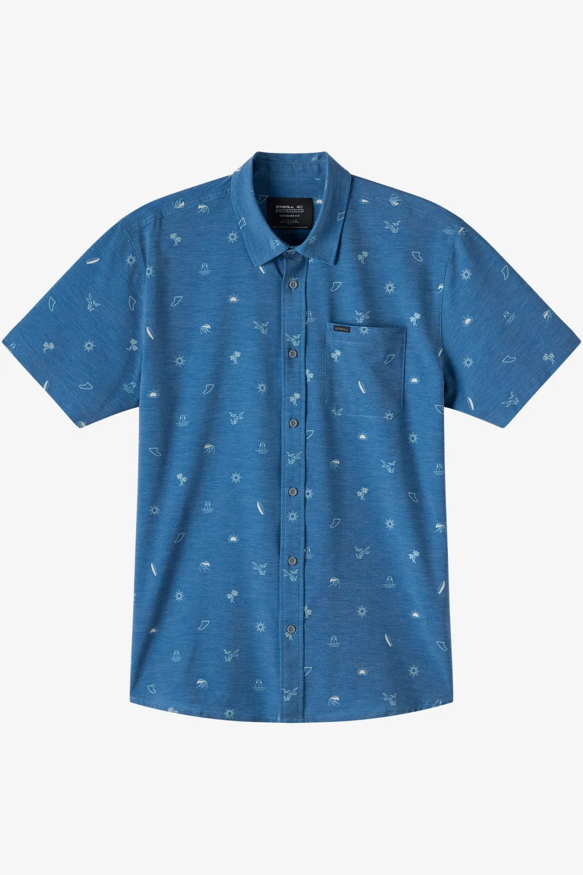 Trvlr Series|Shirts & Flannels^O'Neill TRVLR Upf Traverse Standard Standard Fit Shirt - | indigo 2
