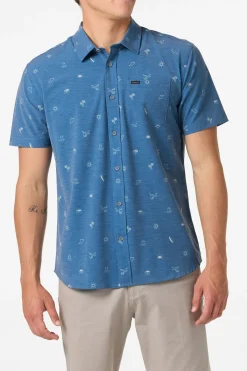 Trvlr Series|Shirts & Flannels^O'Neill TRVLR Upf Traverse Standard Standard Fit Shirt - | indigo 2