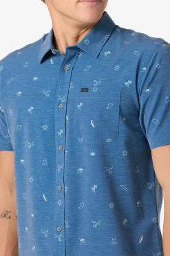 Trvlr Series|Shirts & Flannels^O'Neill TRVLR Upf Traverse Standard Standard Fit Shirt - | indigo 2