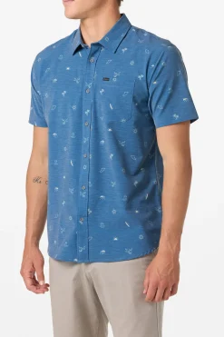 Trvlr Series|Shirts & Flannels^O'Neill TRVLR Upf Traverse Standard Standard Fit Shirt - | indigo 2