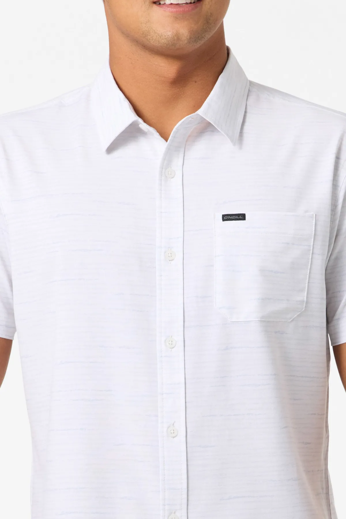 Shirts & Flannels|Best Sellers^O'Neill TRVLR UPF Traverse Stripe Standard Fit Shirt tofu