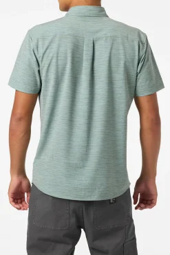 Trvlr Series|Shirts & Flannels^O'Neill TRVLR Upf Traverse Stripe Standard Woven Shirt Standard Fit Shirt - | sage
