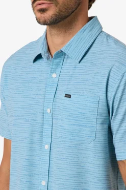 Shirts & Flannels^O'Neill TRVLR UPF Traverse Stripe Standard Fit Shirt stone blue