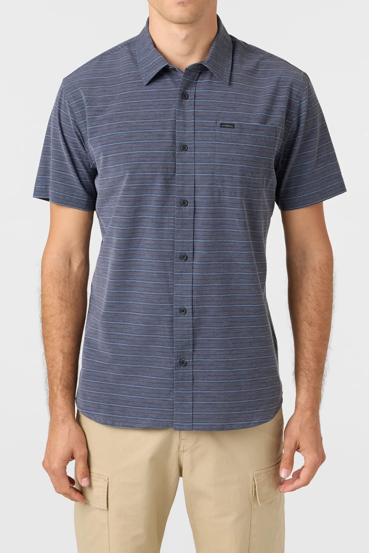 Shirts & Flannels^O'Neill TRVLR Upf Traverse Stripe Standard Standard Fit Shirt - | black 2