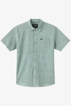 New Arrivals^O'Neill TRVLR UPF Traverse Stripe Standard Fit Shirt sage