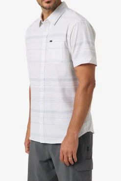 Trvlr Series|Shirts & Flannels^O'Neill TRVLR Upf Traverse Stripe Standard Standard Fit Shirt - | natural 2