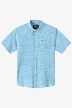 New Arrivals|Trvlr Series^O'Neill TRVLR Upf Traverse Stripe Standard Woven Shirt Standard Fit Shirt - | stone blue