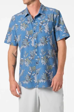 New Arrivals^O'Neill UPF Slub Relaxed Fit Shirt midnight navy