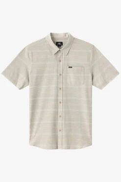 New Arrivals|Shirts & Flannels^O'Neill Upf Slub Relaxed Wvn Shirt Relaxed Fit Shirt - | lt khaki