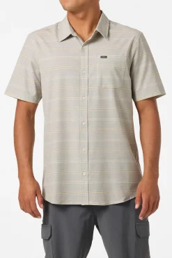 New Arrivals|Shirts & Flannels^O'Neill Upf Slub Relaxed Wvn Shirt Relaxed Fit Shirt - | lt khaki