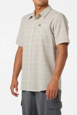 New Arrivals|Shirts & Flannels^O'Neill Upf Slub Relaxed Wvn Shirt Relaxed Fit Shirt - | lt khaki