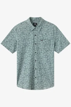 New Arrivals|Best Sellers^O'Neill Upf Slub Relaxed Wvn Shirt Relaxed Fit Shirt - | dark shadow