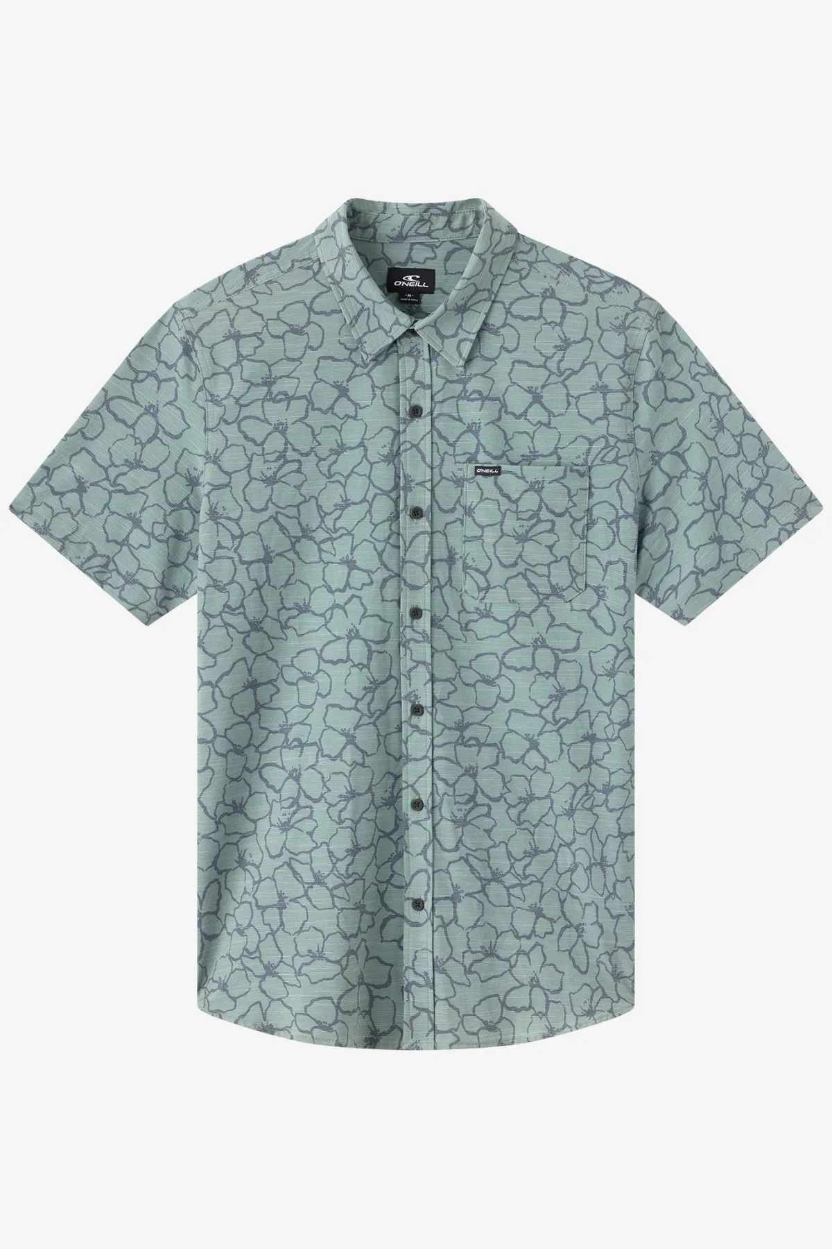 New Arrivals|Best Sellers^O'Neill Upf Slub Relaxed Wvn Shirt Relaxed Fit Shirt - | dark shadow