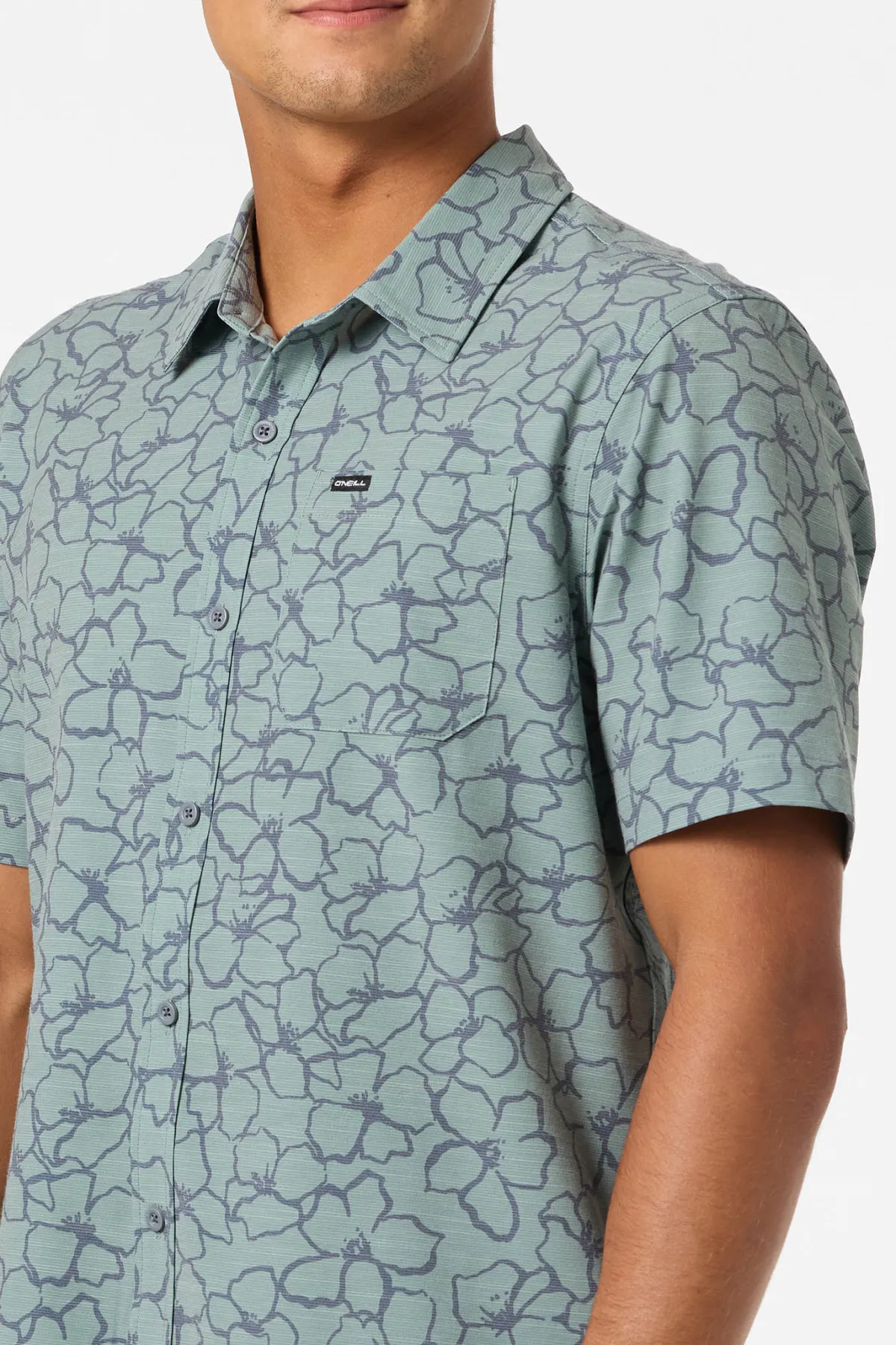 New Arrivals|Best Sellers^O'Neill Upf Slub Relaxed Wvn Shirt Relaxed Fit Shirt - | dark shadow