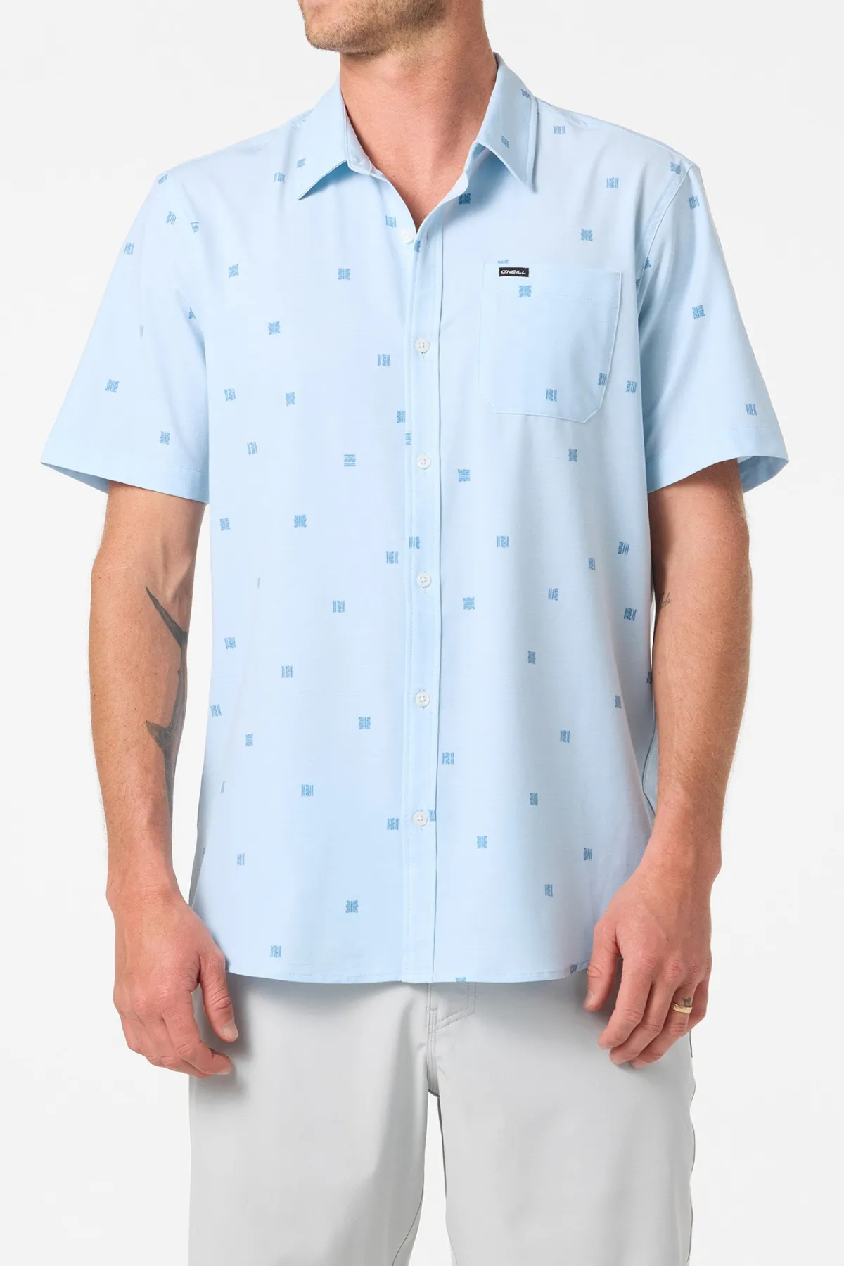 New Arrivals|Shirts & Flannels^O'Neill Upf Slub Relaxed Wvn Shirt Relaxed Fit Shirt - | baby blue