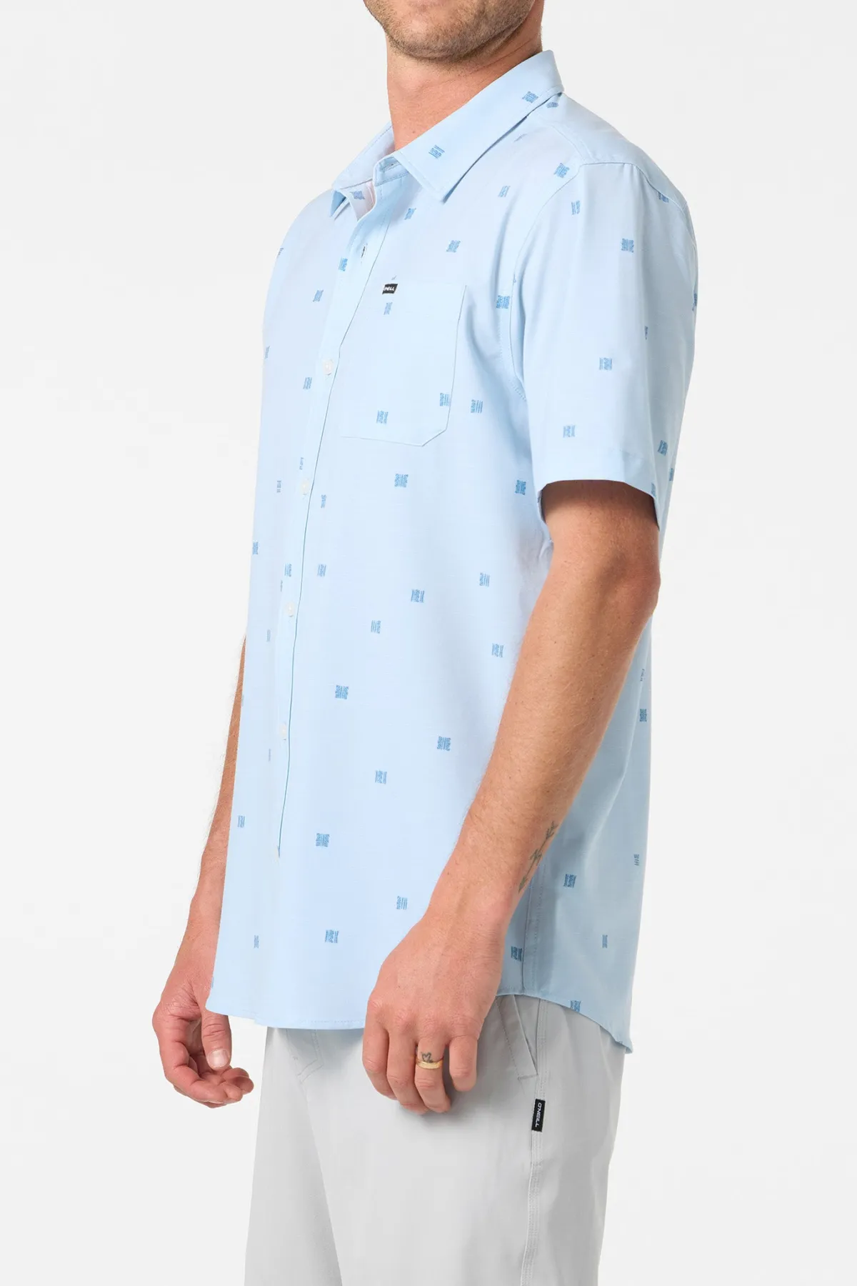 New Arrivals|Shirts & Flannels^O'Neill Upf Slub Relaxed Wvn Shirt Relaxed Fit Shirt - | baby blue