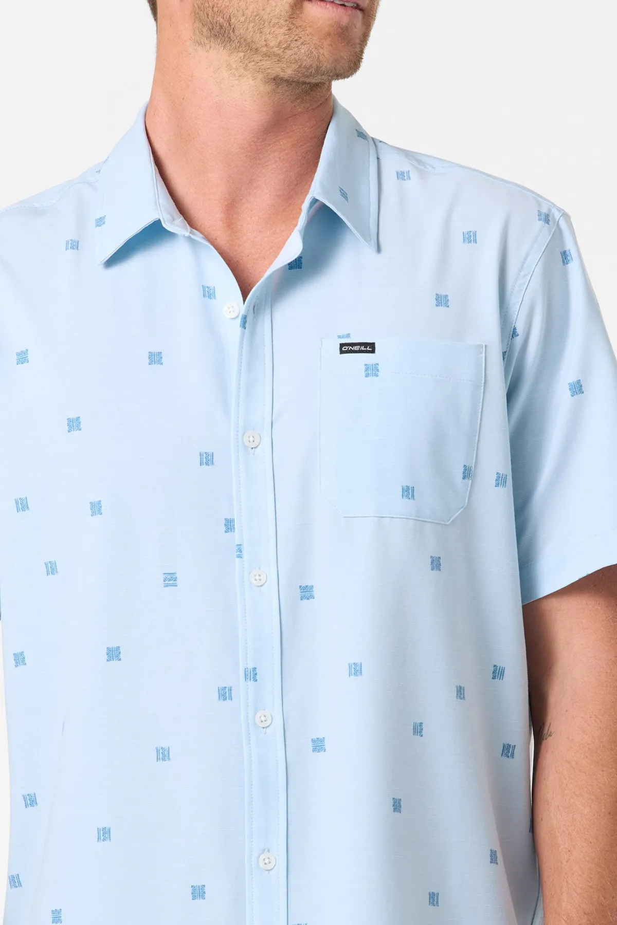 New Arrivals|Shirts & Flannels^O'Neill Upf Slub Relaxed Wvn Shirt Relaxed Fit Shirt - | baby blue