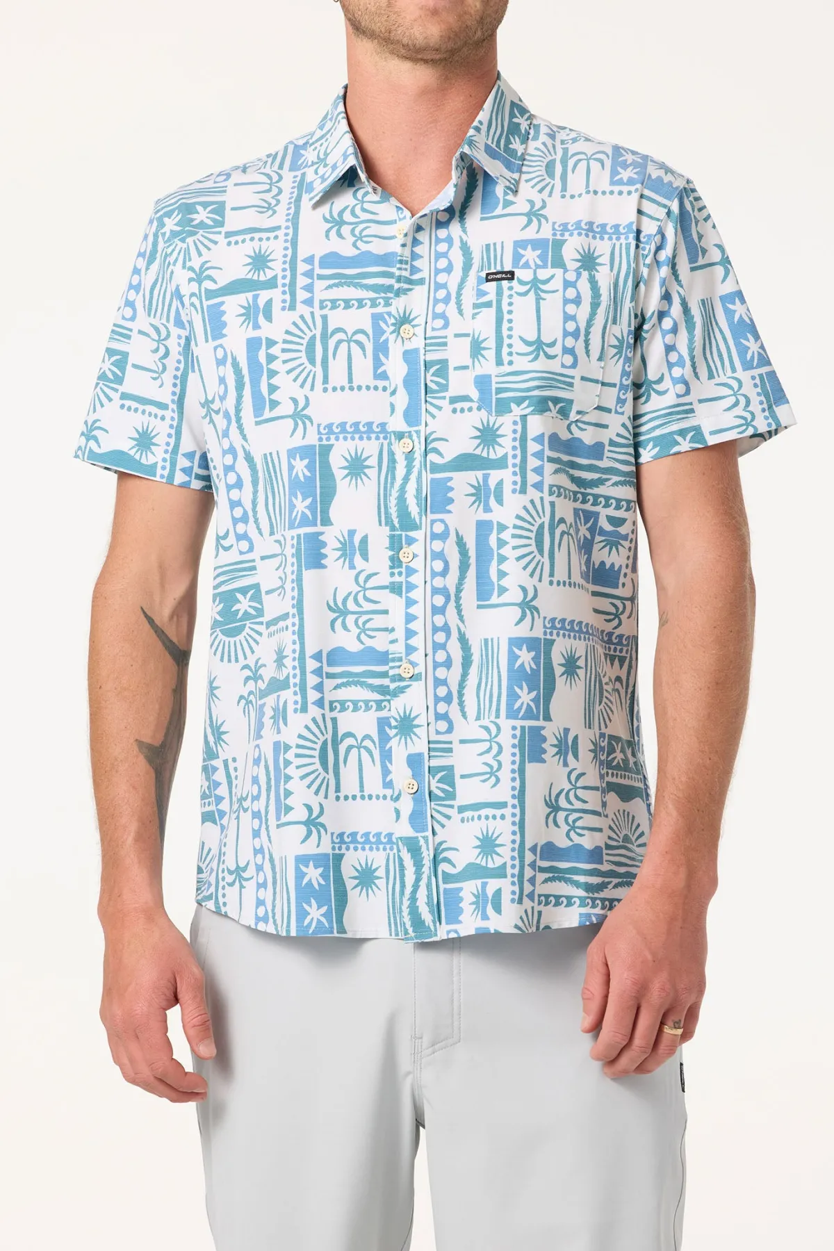 New Arrivals^O'Neill UPF Slub Standard Fit Shirt cream