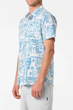 Shirts & Flannels^O'Neill Upf Slub Standard Wvn Shirt Standard Fit Shirt - | cream