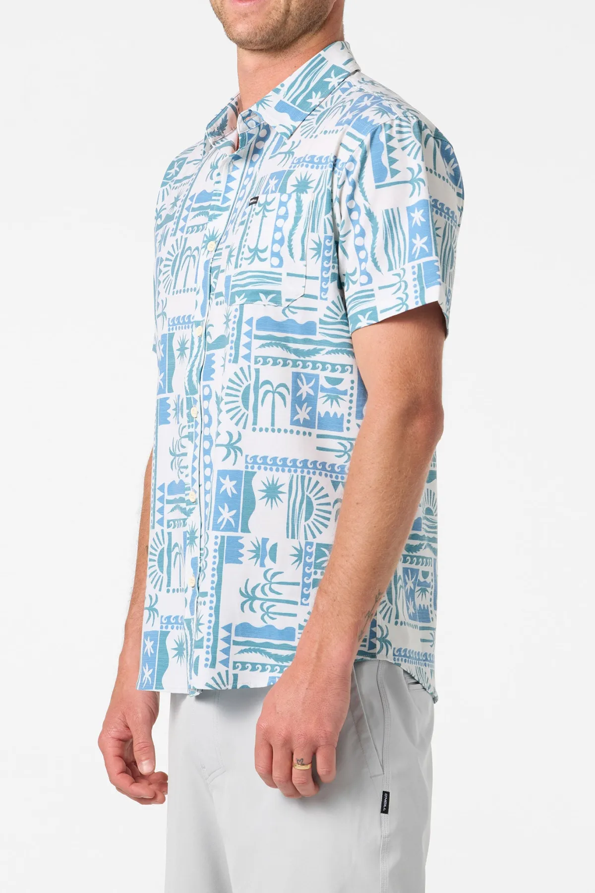 Shirts & Flannels^O'Neill Upf Slub Standard Wvn Shirt Standard Fit Shirt - | cream