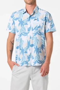 New Arrivals|Shirts & Flannels^O'Neill Upf Slub Standard Wvn Shirt Standard Fit Shirt - | baby blue