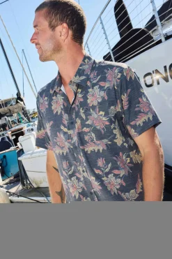 New Arrivals|Shirts & Flannels^O'Neill Upf Slub Standard Wvn Shirt Standard Fit Shirt - | black