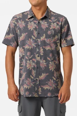 New Arrivals|Shirts & Flannels^O'Neill Upf Slub Standard Wvn Shirt Standard Fit Shirt - | black
