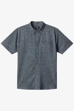 New Arrivals|Shirts & Flannels^O'Neill Upf Slub Standard Wvn Shirt Standard Fit Shirt - | dark shadow