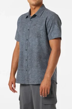 New Arrivals|Shirts & Flannels^O'Neill Upf Slub Standard Wvn Shirt Standard Fit Shirt - | dark shadow