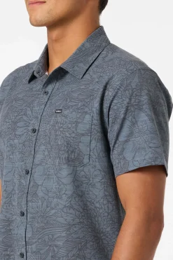 New Arrivals|Shirts & Flannels^O'Neill Upf Slub Standard Wvn Shirt Standard Fit Shirt - | dark shadow