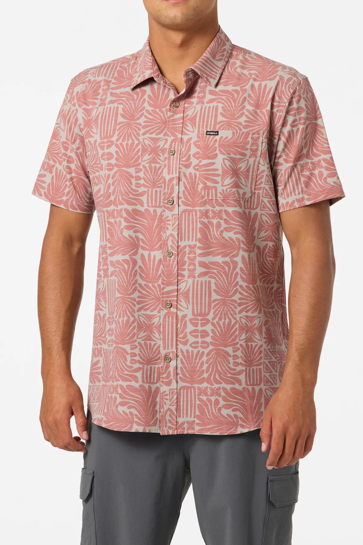 New Arrivals|Best Sellers^O'Neill Upf Slub Standard Wvn Shirt Standard Fit Shirt - | khaki