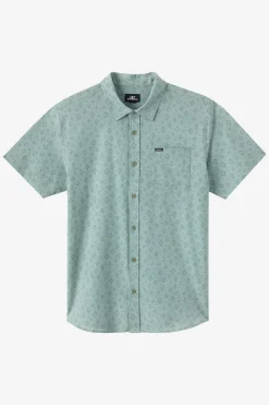 Best Sellers|Shirts & Flannels^O'Neill Upf Slub Standard Wvn Shirt Standard Fit Shirt - | sage