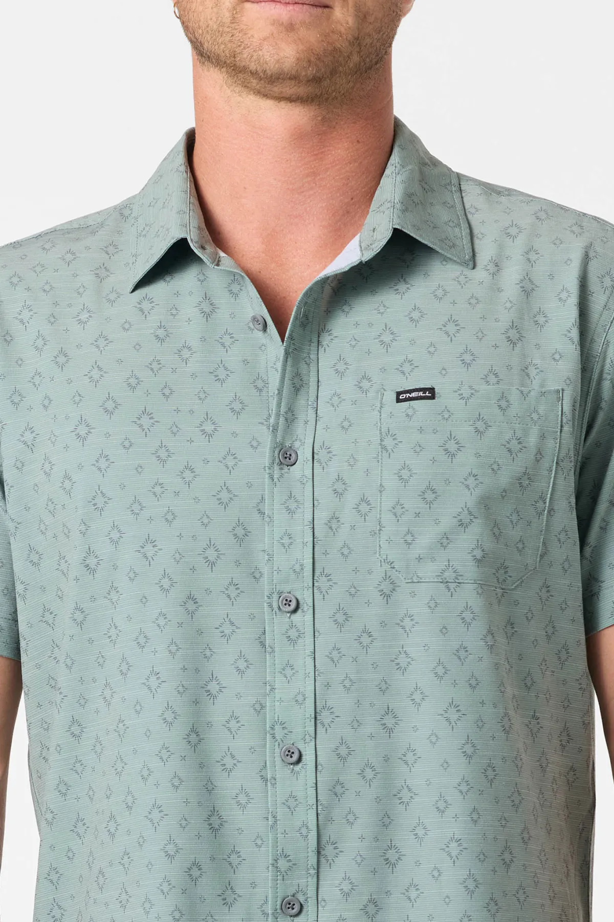 Best Sellers|Shirts & Flannels^O'Neill Upf Slub Standard Wvn Shirt Standard Fit Shirt - | sage