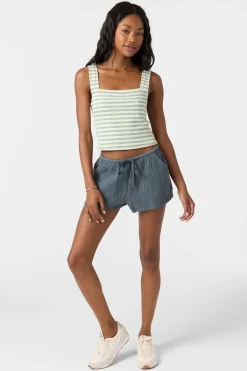 Tops^O'Neill Vanessa Stripe Sleeveless Top - | seafoam