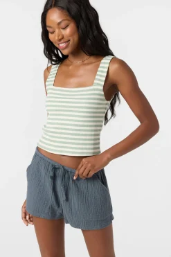 Tops^O'Neill Vanessa Stripe Sleeveless Top - | seafoam