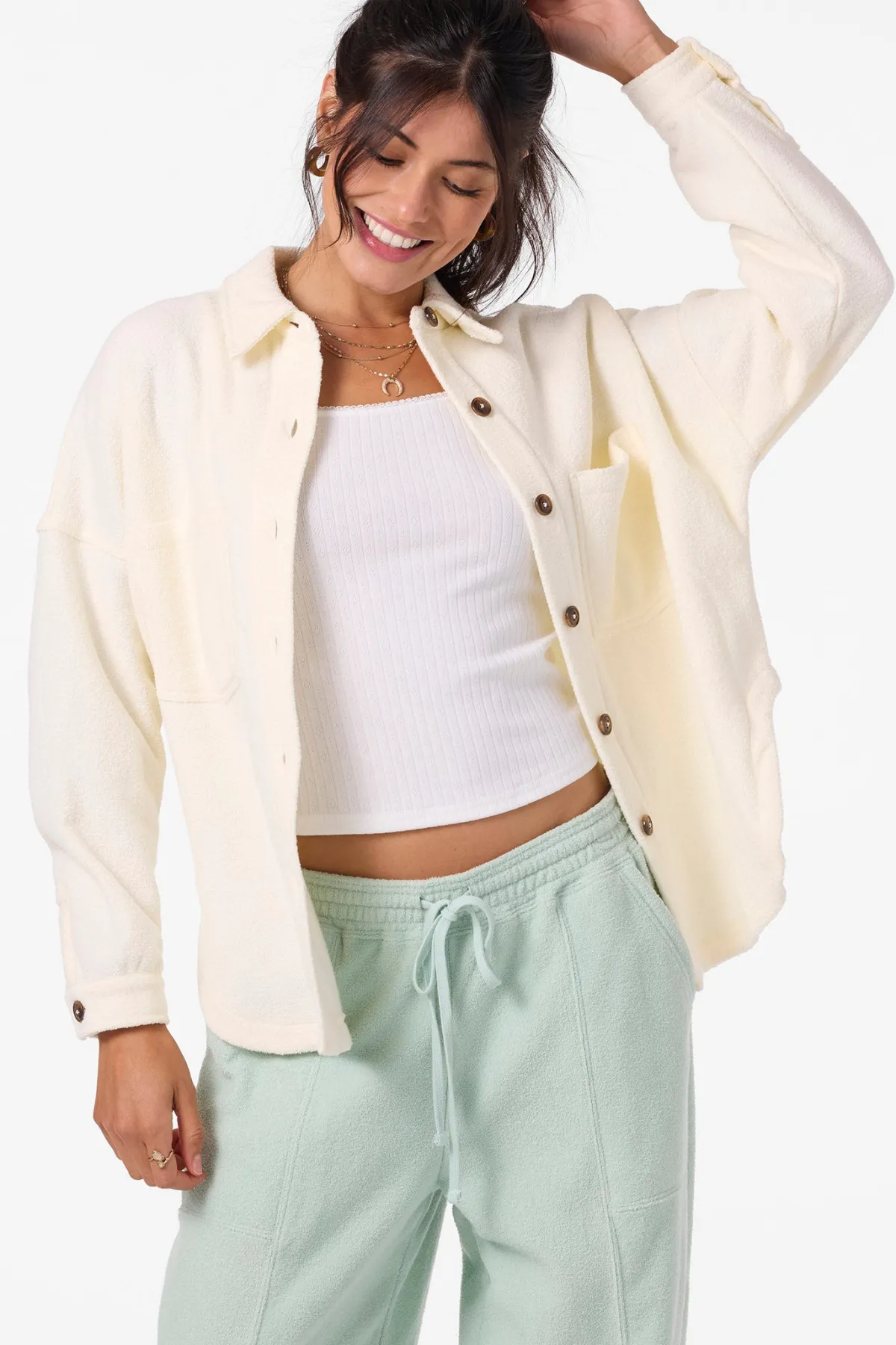 Jackets^O'Neill Wavelength Fleece Jacket Zip Fleece - | winter white