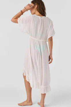 Swim Cover-Ups^O'Neill Wilder Midi Cover-Up Dress vanilla