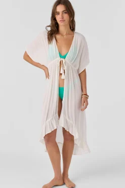 Swim Cover-Ups^O'Neill Wilder Midi Cover-Up Dress vanilla