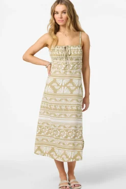 Dresses^O'Neill Wiley Abstract Dress Midi Dress - | twill