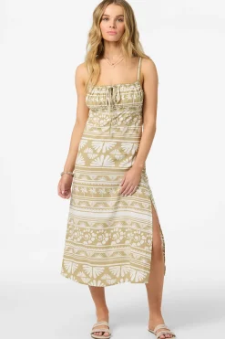 Dresses^O'Neill Wiley Abstract Dress Midi Dress - | twill