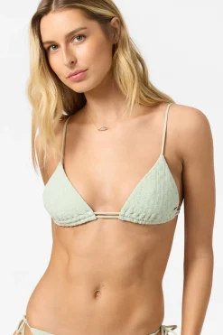 Bikini Tops|Swim New Arrivals^O'Neill Willow Weave Tanning Tri Triangle Top - | green lily
