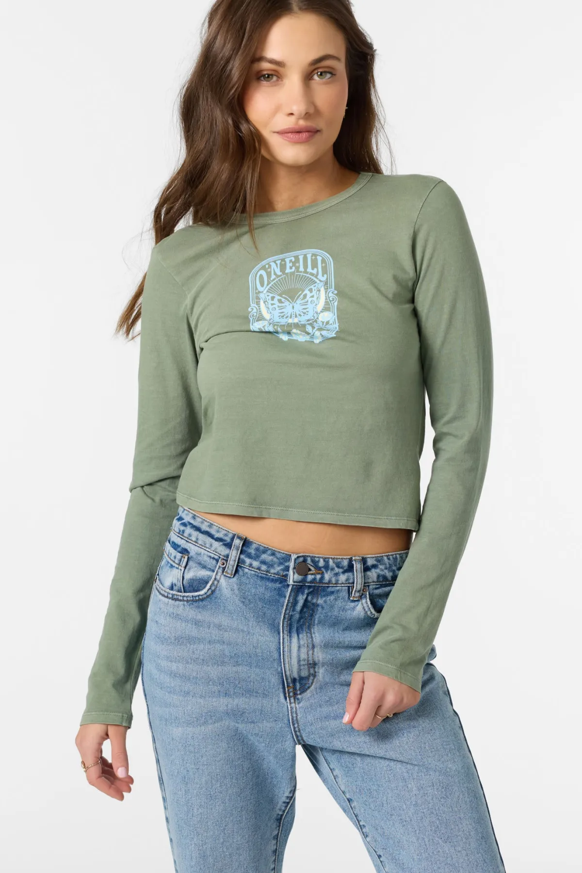 Graphic Tees & Tanks^O'Neill Wings Long Sleeve Tee sea spray