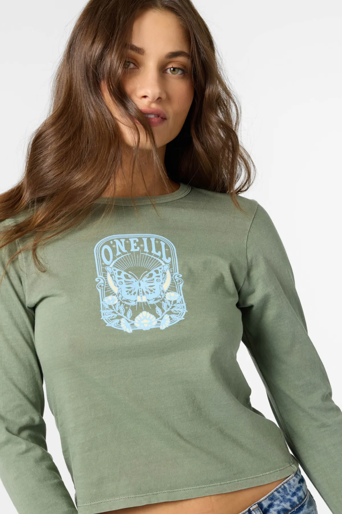 Graphic Tees & Tanks^O'Neill Wings Long Sleeve Tee sea spray